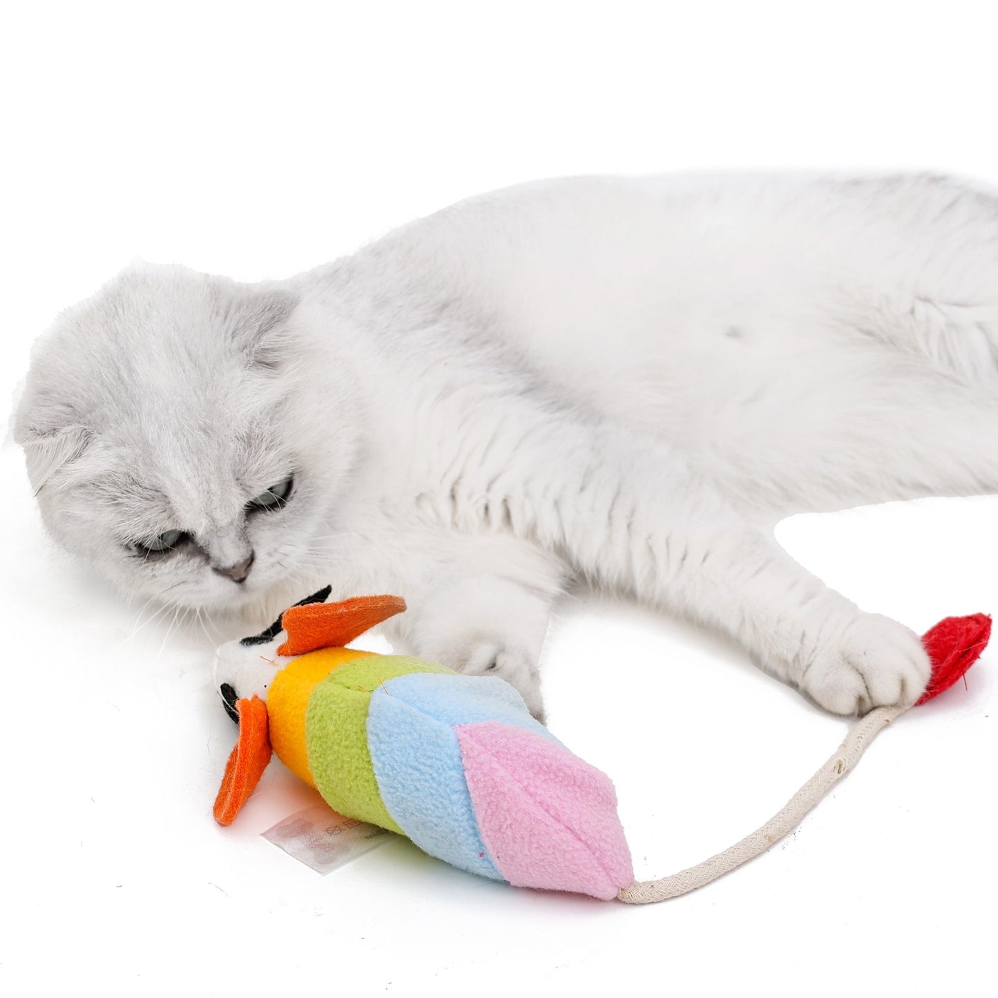 Rainbow Catnip Mouse