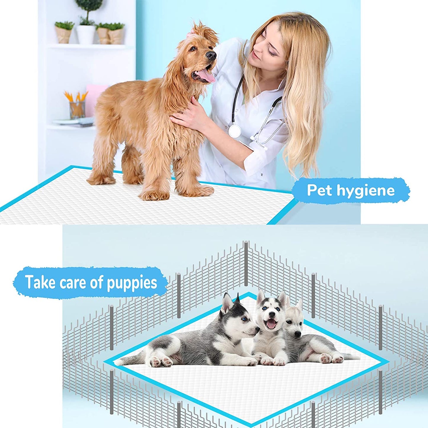 Enzo Dog Multi-Purpose Pad, Extra Large Disposable Super Absorbent & Leak-Free Pee Pads 36"x36"