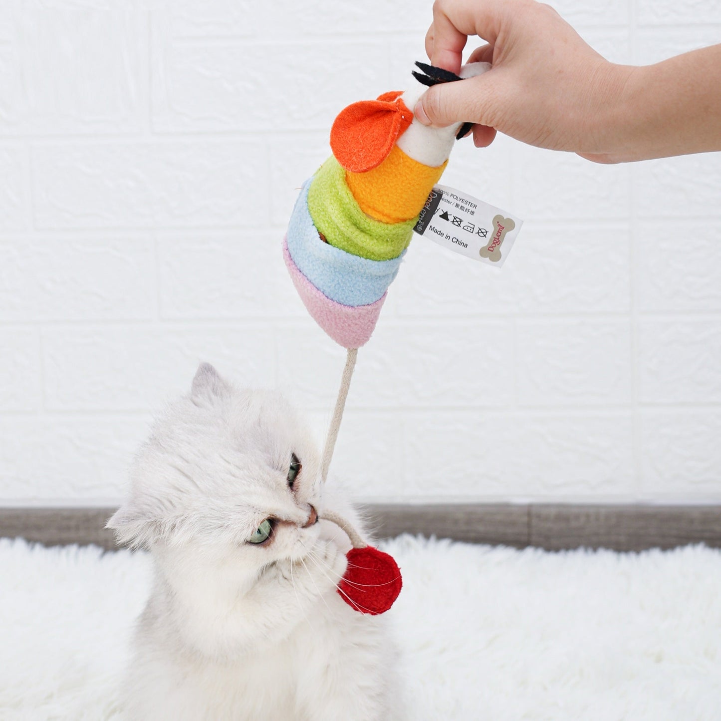 Rainbow Catnip Mouse