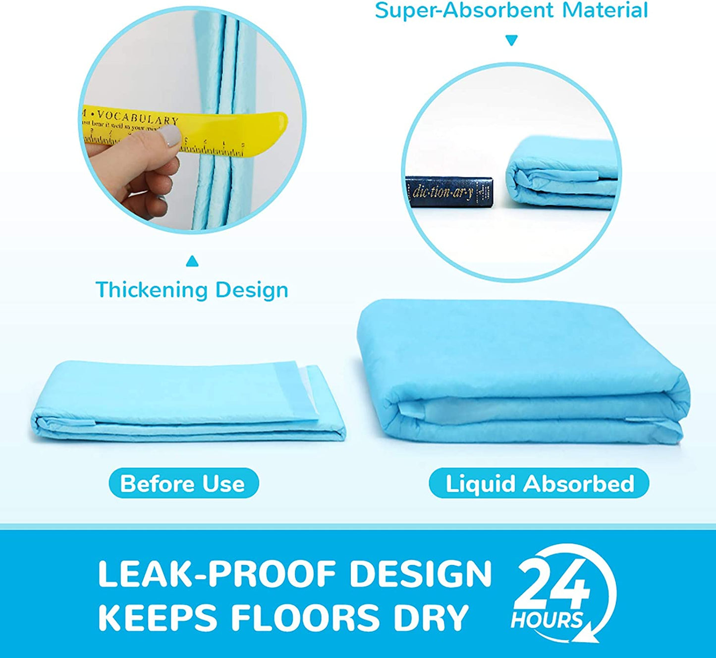 Enzo Dog Multi-Purpose Pad, Extra Large Disposable Super Absorbent & Leak-Free Pee Pads 36"x36"