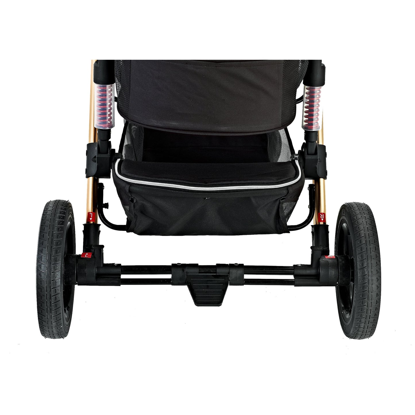 Monza Luxury 3-in-1 Travel Pet Stroller: Ultimate Convenience for Small/Medium Dogs & Cats - Detachable Carrier, Pump-Free Tires, Aluminum Frame!"