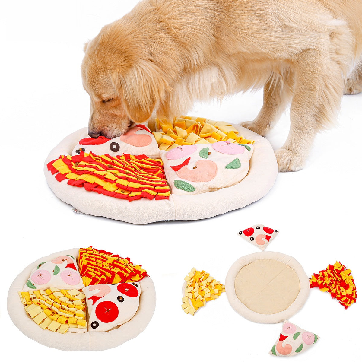 Pizza Design Dog Snuffle Mats