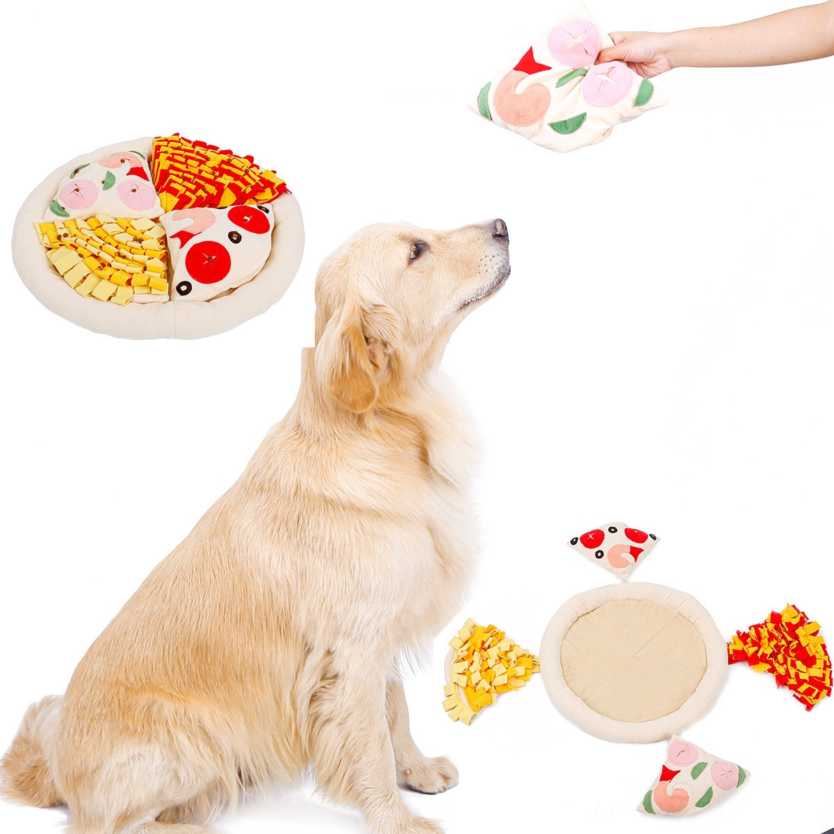 Pizza Design Dog Snuffle Mats