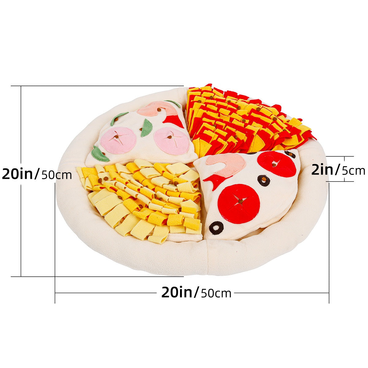 Pizza Design Dog Snuffle Mats