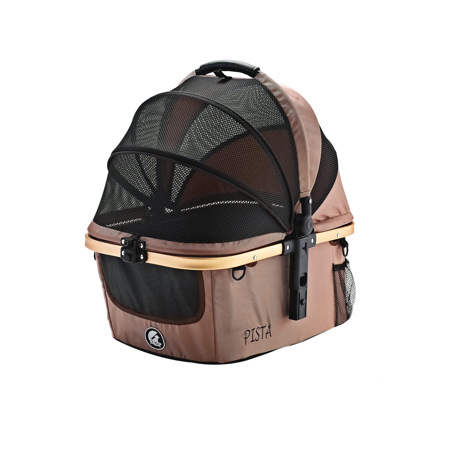 "Pista Super-Lightweight Aluminum Frame 3-in-1 Stroller: The Ultimate Mobility Solution for Small/Medium Dogs, Cats, and Pets on the Go!"