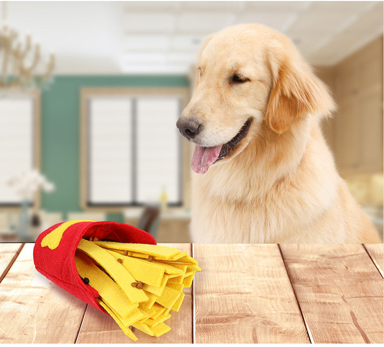 Dog Snuffle Toys French Fries